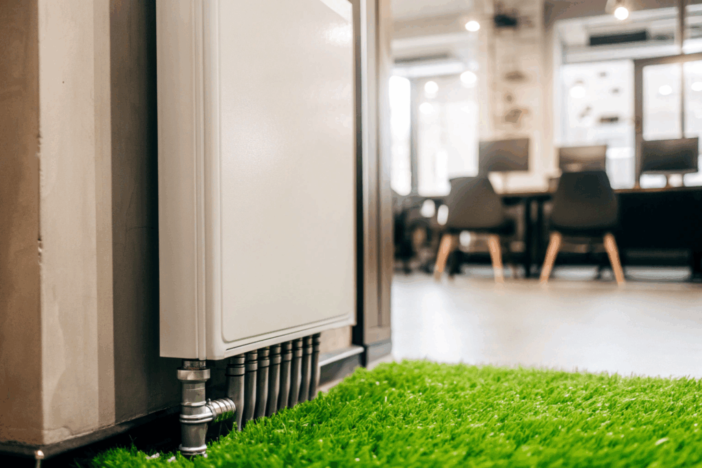 Moderne Heiztechnik in gewerblichen Räumen: Eine effiziente Versorgung steigert den Komfort, senkt Betriebskosten und schont Ressourcen.